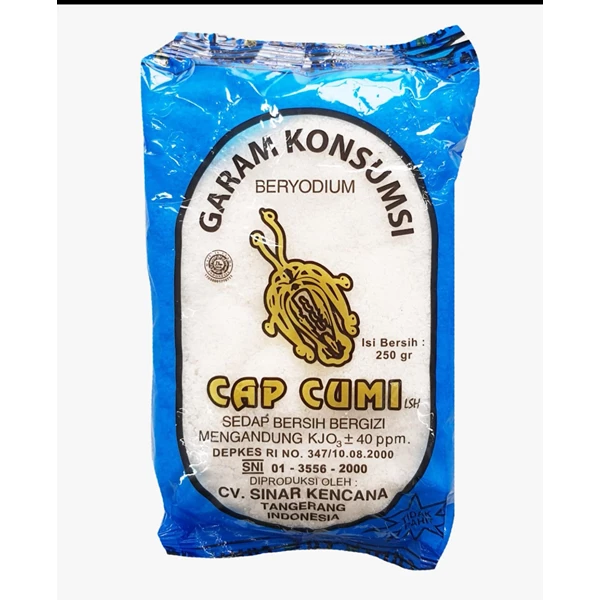 Garam meja Cap Cumi LSH 250gr x 40 pcs / Ball